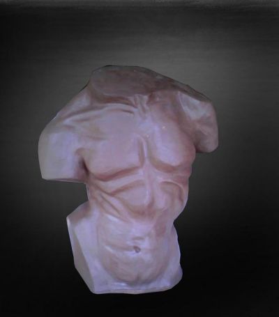 无臂肌肉男人物雕塑