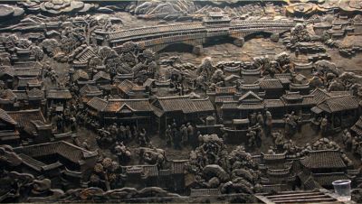 杭州某博物馆浮雕雕塑-水泥雕塑