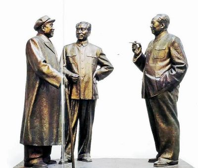 毛泽东主席 周恩来总理 朱德元帅雕塑